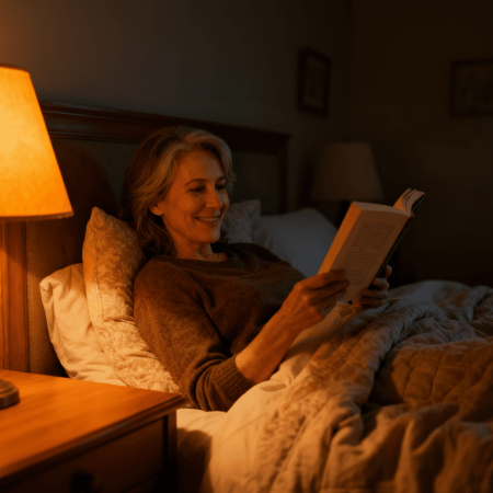 woman_reading_a_book_red_light